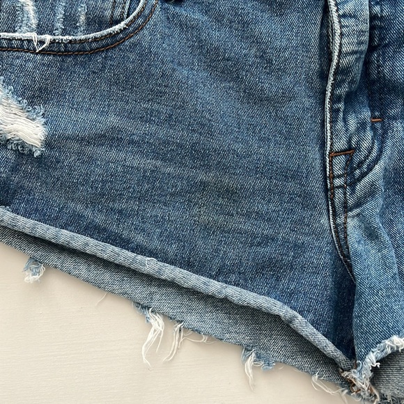 Free People Jean Shorts - Picture 8 of 8